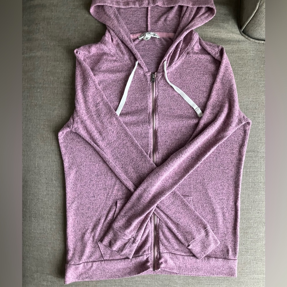 Express Mauve Zip-Up Hoodie